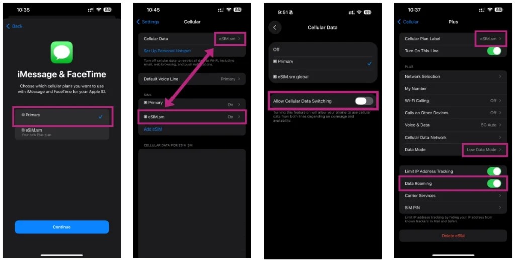 Activate Roaming on New Data Plan