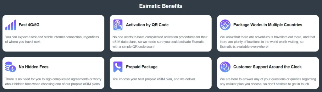 Esimatic Benefits