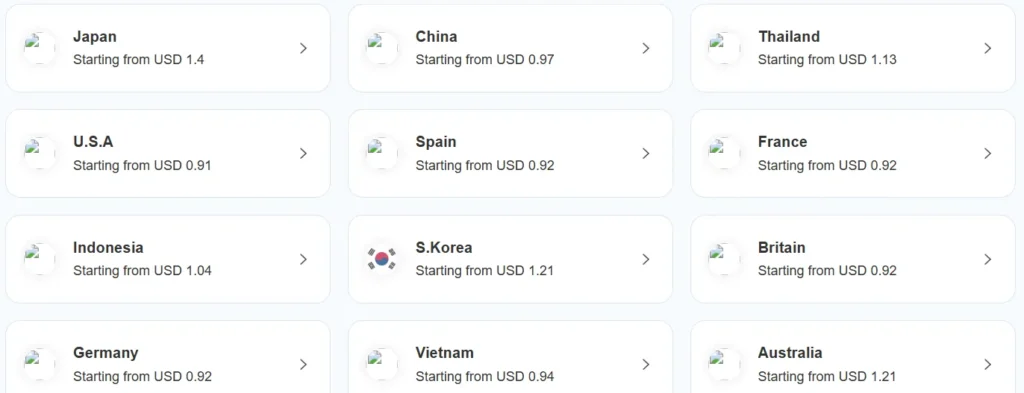 Select Destination for Billion Connect