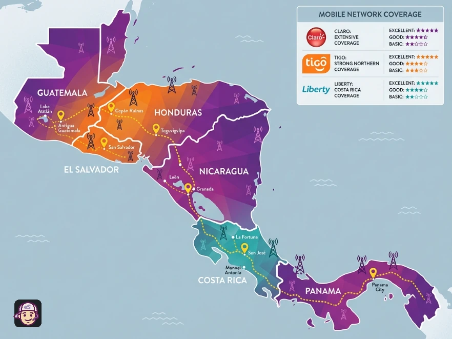 Central America Network Coverage