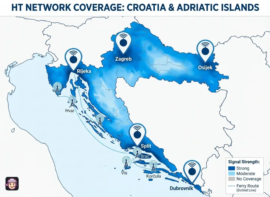Croatia Network Coverage
