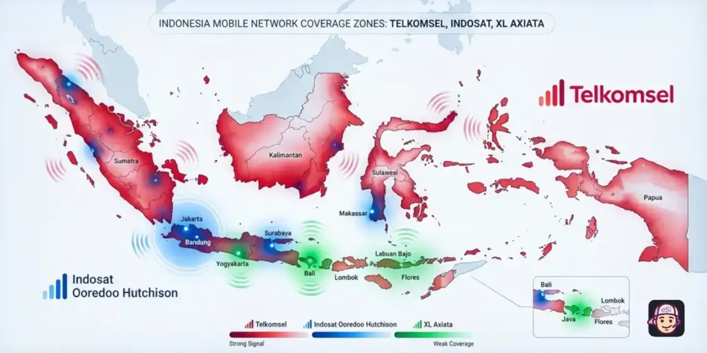 Indonesia Network coverage