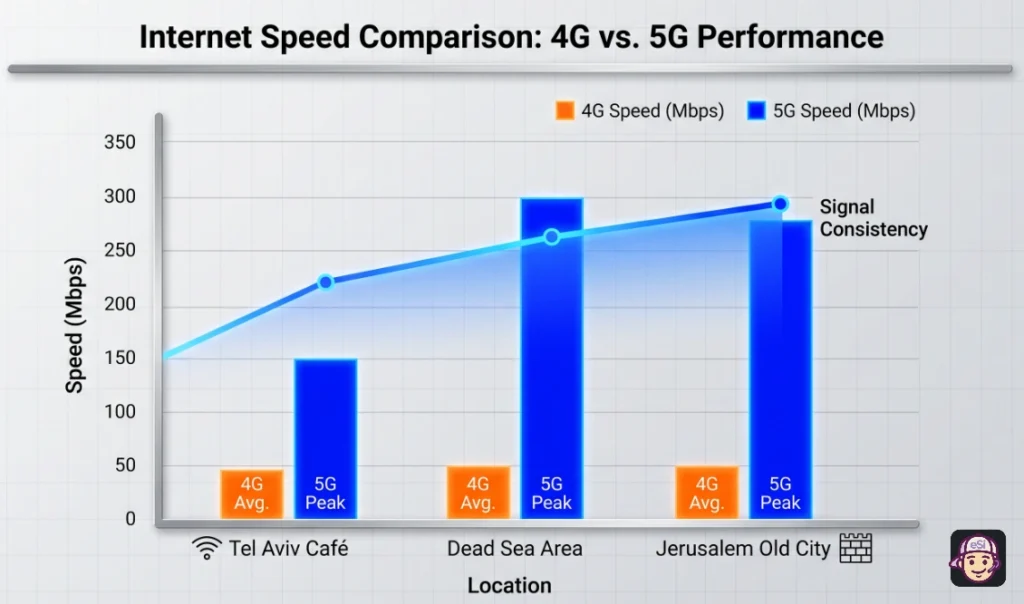Israel eSIM Internet Speed Comparison
