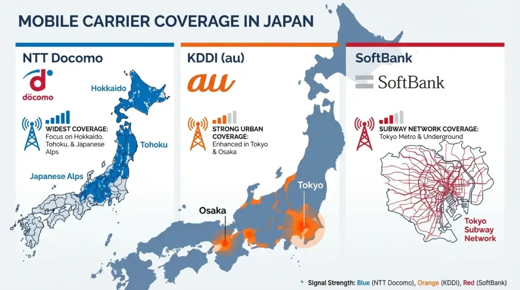 Top Carrier Networks in Japan