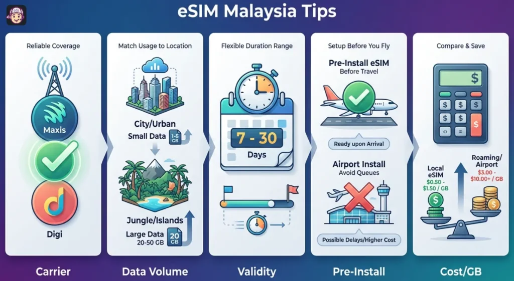 Malaysia eSIM Tips