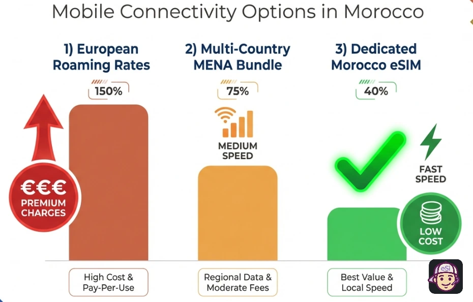 Mobile eSim Connectivity Options in Morocco