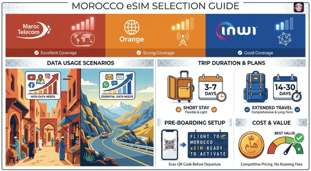 Morocco eSIM Selection Guide