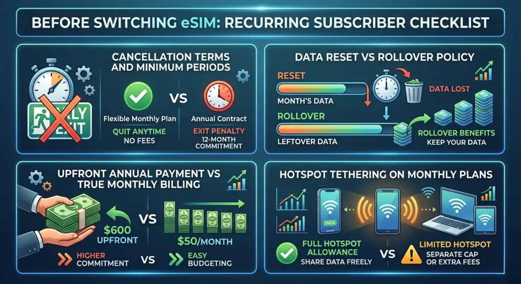 Recurring Subscriber Checklist