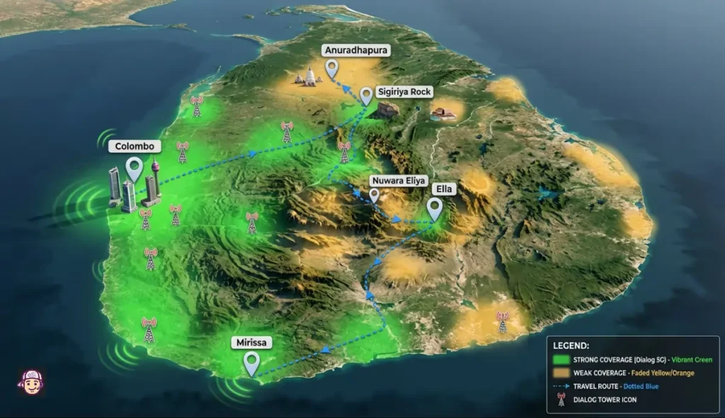Sri Lanka Network Coverage