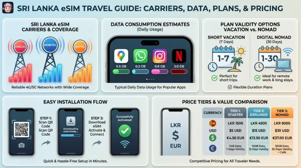 Sri Lanka eSIM Travel Guide